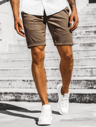 Muške chino kratke hlače Smeđe OZONEE DJ/1007