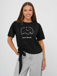 Ženska majica crna OZONEE JS/RJ77247