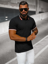 Muška polo majica crna OZONEE O/DA736