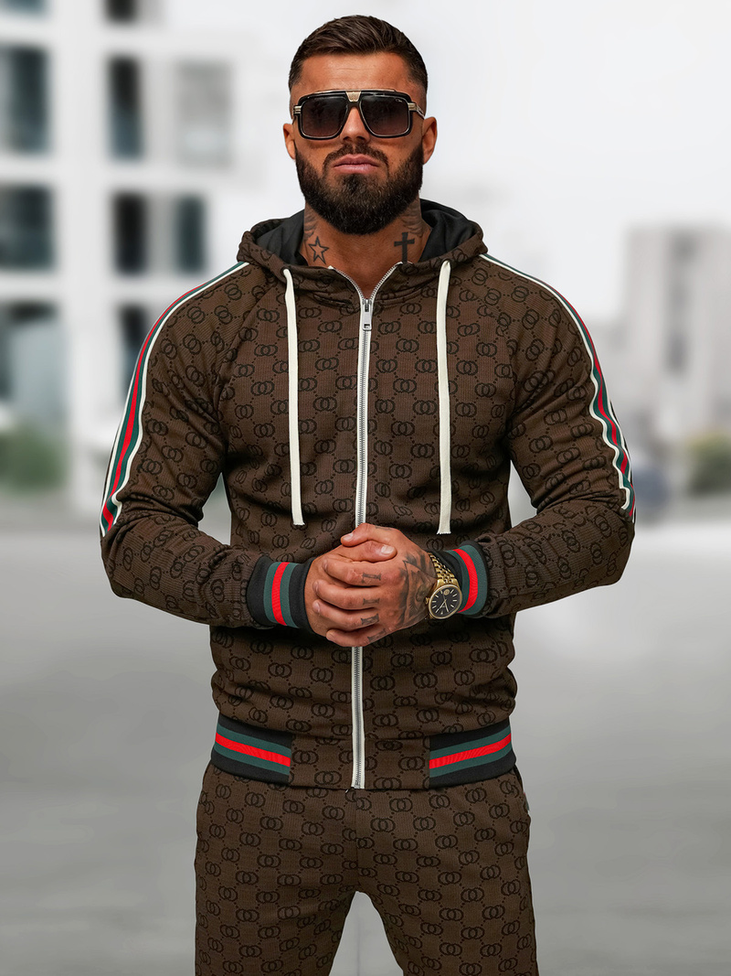 Muška Trenirka Tamno-Bež OZONEE O/FF5111AB