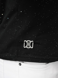 Muška Majica Crna OZONEE O/QQ1388