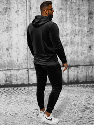 Muška trenirka od velura crna OZONEE JS/8C1171/3