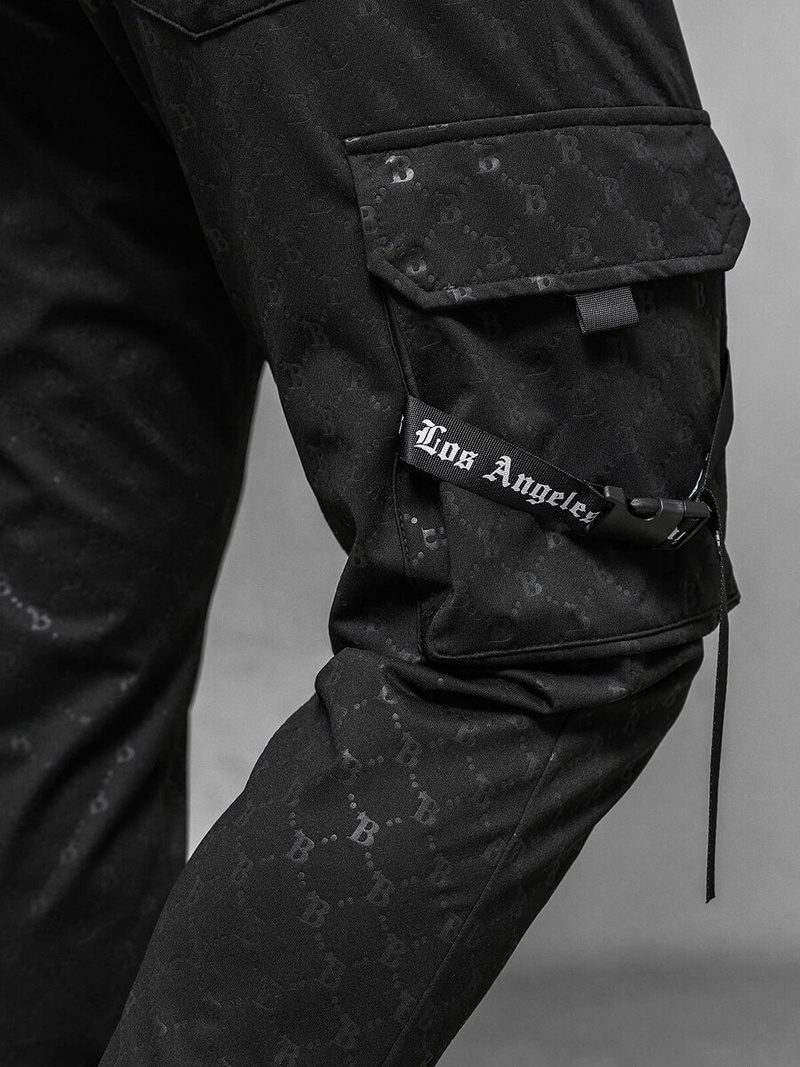 Muške sportske hlače crne OZONEE O/PS6021