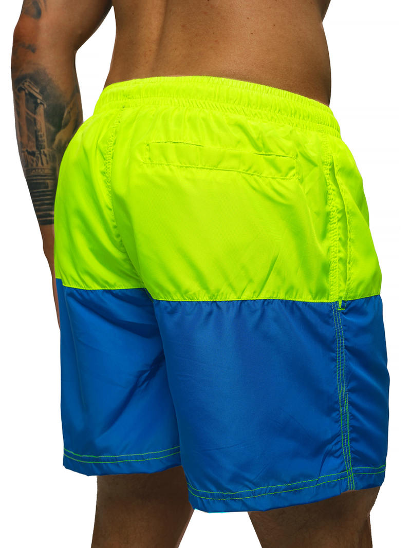 Muške kupaće kratke hlače žuto plava OZONEE JS/HM057