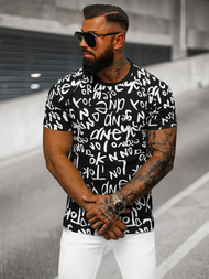  Muška majica crna OZONEE O/T1268/3