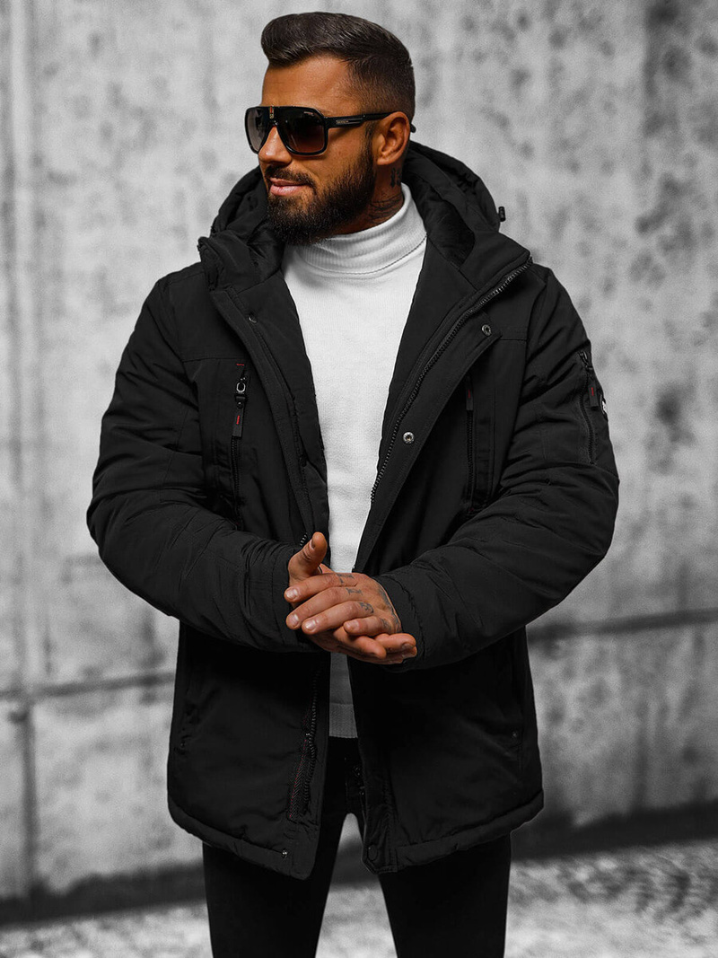 Muška Jakna Crna OZONEE JS/5M718/392