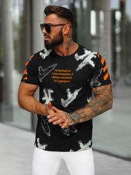  Muška Majica Crna OZONEE O/MPO3471