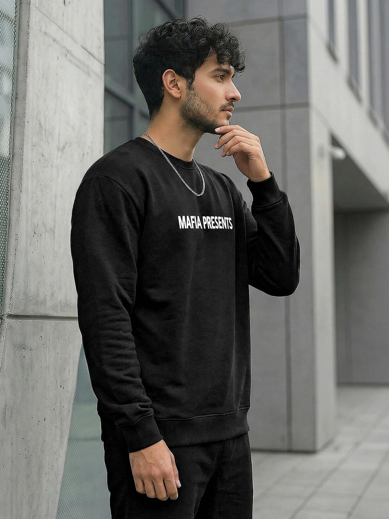 Muška dukserica crna OZONEE JS/65B3919/3Z