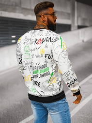 Muška Dukserica Bijela OZONEE JS/8B1228/1