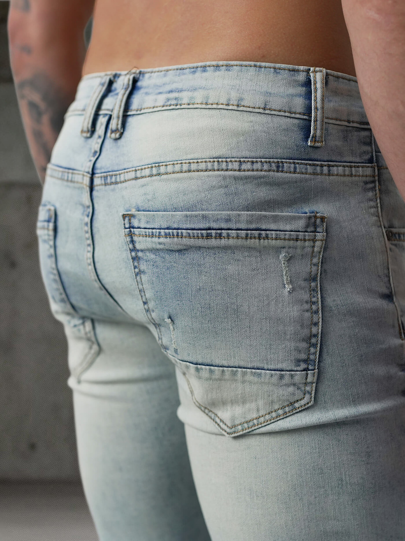 Muške traperice Svijetloplave OZONEE O/EM8889