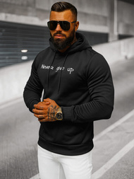 Muška dukserica s kapuljačom crna OZONEE JS/27B6512/3