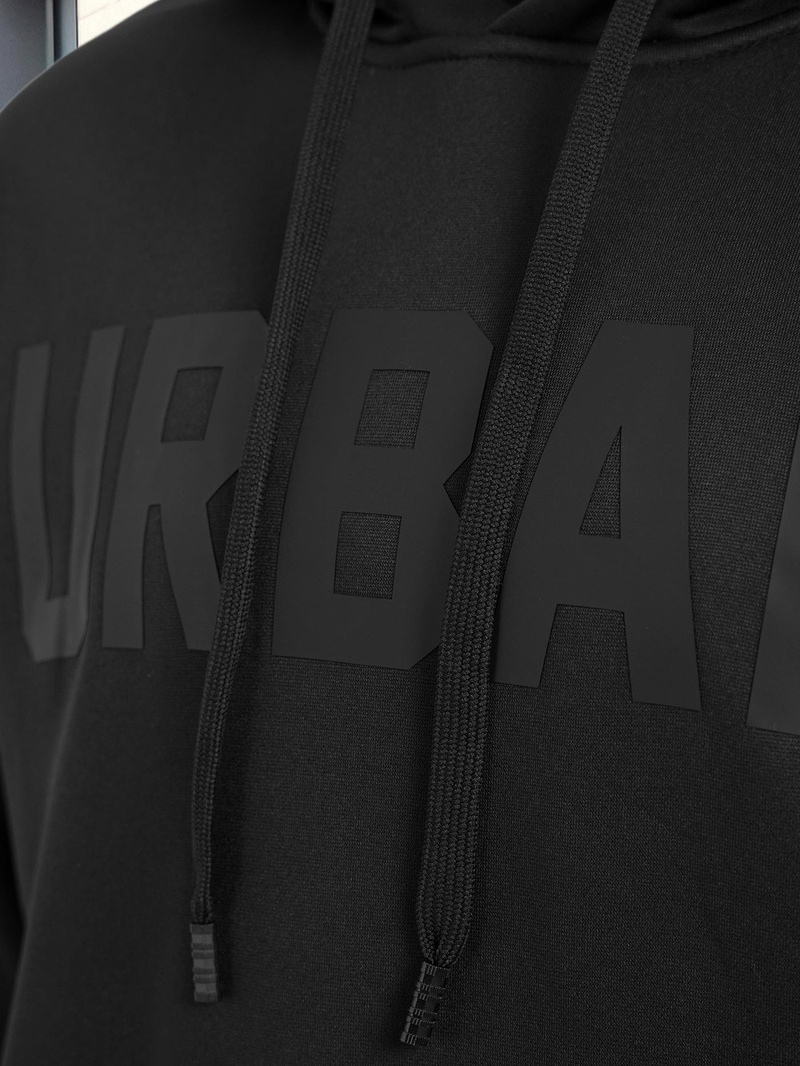 Muška dukserica s kapuljačom crna OZONEE JS/8B1990/3