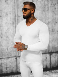 Muški Džemper Bijeli OZONEE NB/MMB601/1Z