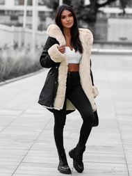 Ženska Zimska Jakna Crna OZONEE JS/M763/392Z