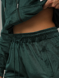 Ženski trenirka od velura tamno-zelena OZONEE JS/8C1176/9Z