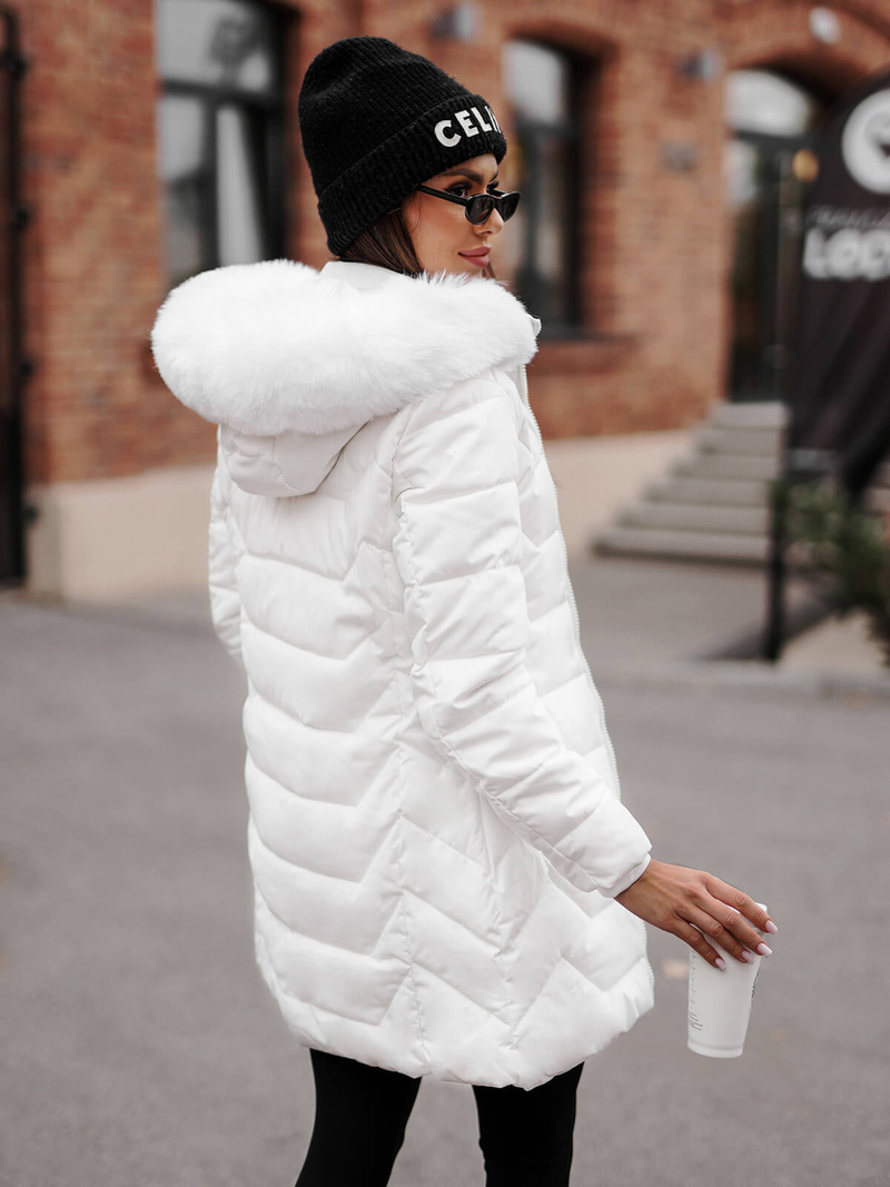 Ženska jakna bijela OZONEE JS/16M9121/281Z