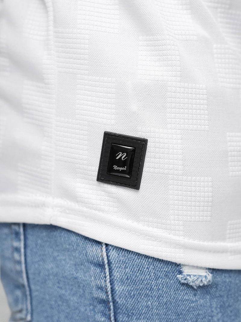 Muška Majica Bijeli OZONEE O/QS11621