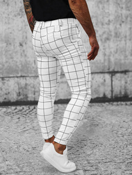 Muške Chino Hlače Bijele OZONEE O/P4009