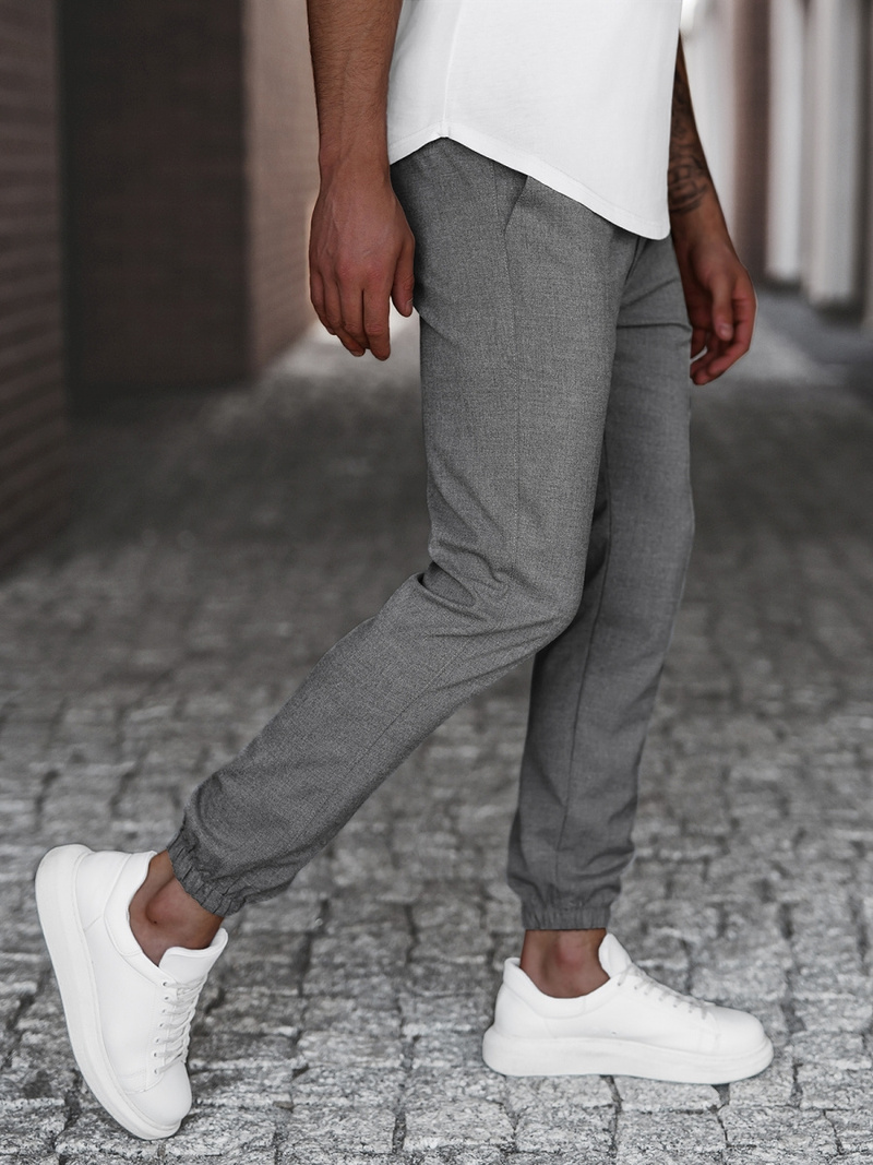 Muške chino hlače Tamnosive OZONEE DJ/5539Z