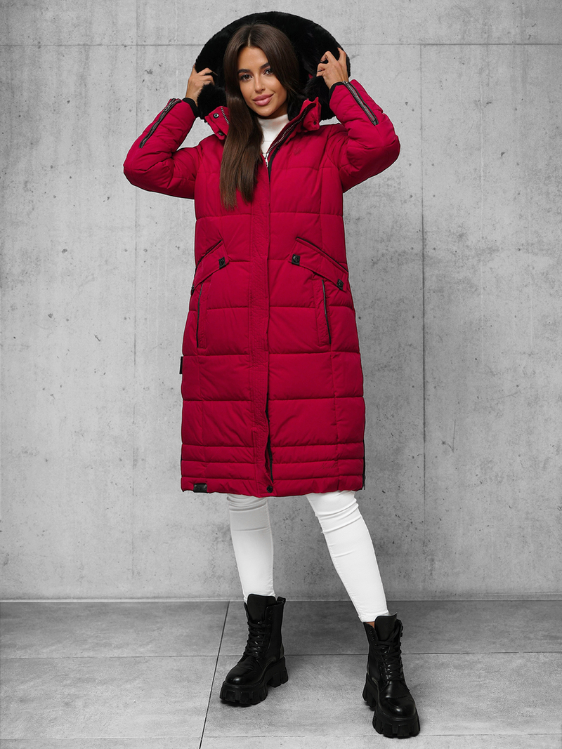 Ženska jakna tamno-crvena OZONEE O/W377