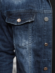 Muška traper jakna šerpa tamnoplava OZONEE NB/MJ516BSZ