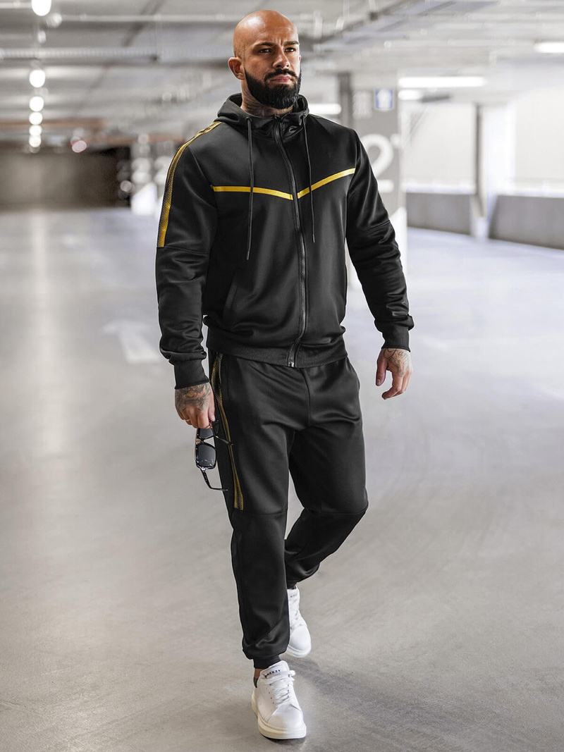 Muška trenirka crna OZONEE JS/8C8117/3Z