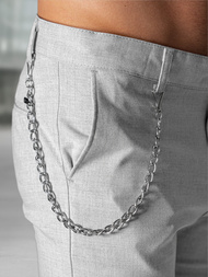 Muške chino hlače sive OZONEE DJ/3300Z