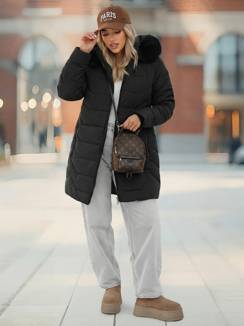 Ženska jakna crna OZONEE JS/16M9121/392Z