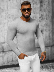 Muški Džemper Sivi OZONEE NB/MMB601/2Z