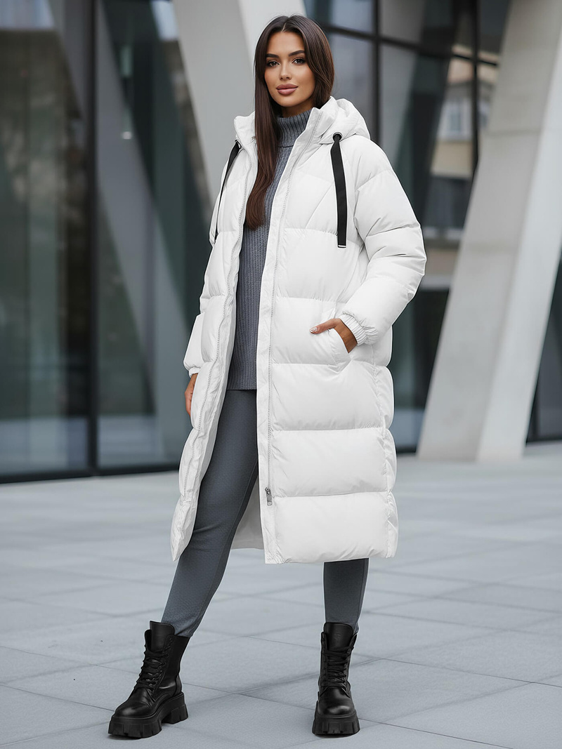 Ženska jakna bijela OZONEE JS/5M3163/281Z