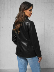Ženska Kožna Jakna Crna OZONEE JS/11Z8121