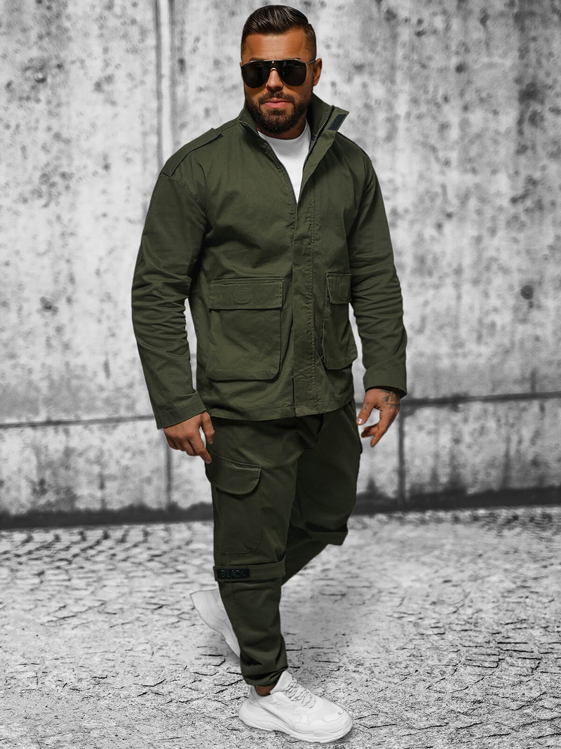 Muška proljetna jakna kaki OZONEE O/G3035