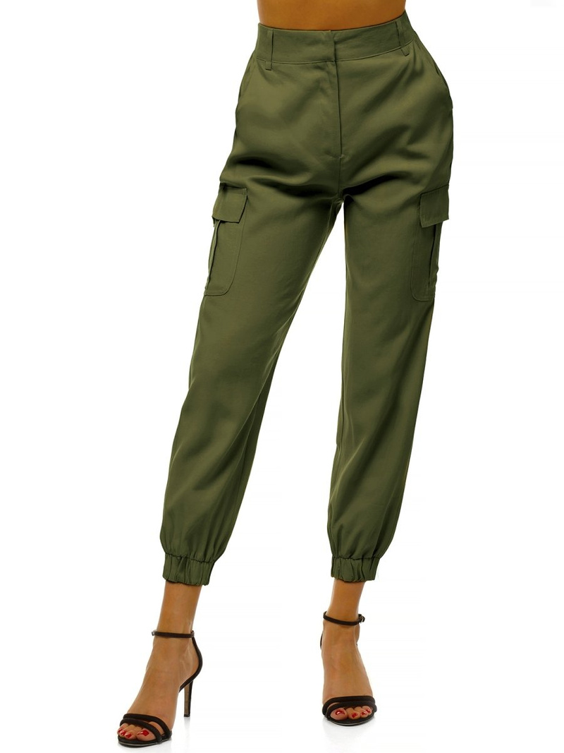 Ženske jogger hlače Kaki OZONEE O/HM005