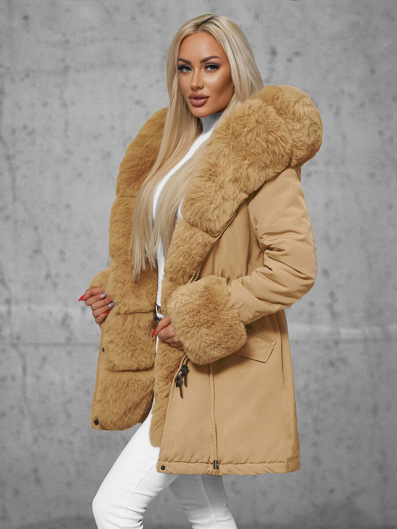 Ženska Zimska Jakna Bež OZONEE JS/16M9062/62Z