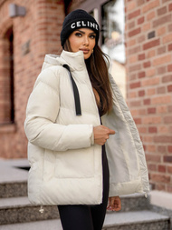 Ženska jakna ecru OZONEE JS/5M3251/281Z