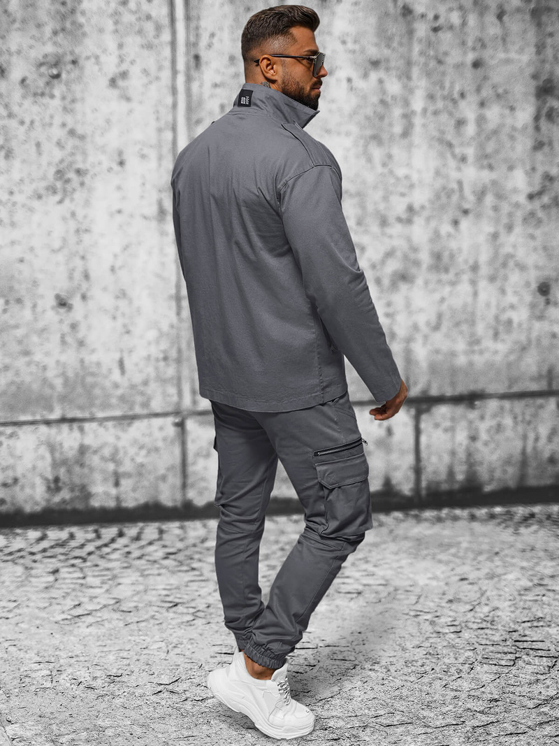 Muška proljetna jakna grafitna OZONEE O/G3035