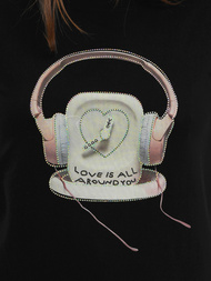 Ženska majica crna OZONEE DJ77806