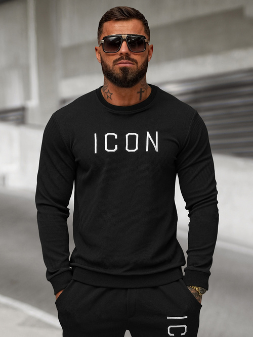 Muška Dukserica Crna OZONEE O/D7394