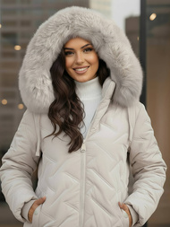 Ženska jakna svijetlosiva OZONEE JS/16M9296/280Z