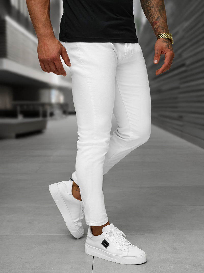 Muške traperice bijele OZONEE O/YB661