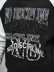 Dukserica s kapuljačom crna OZONEE O/SWE23037