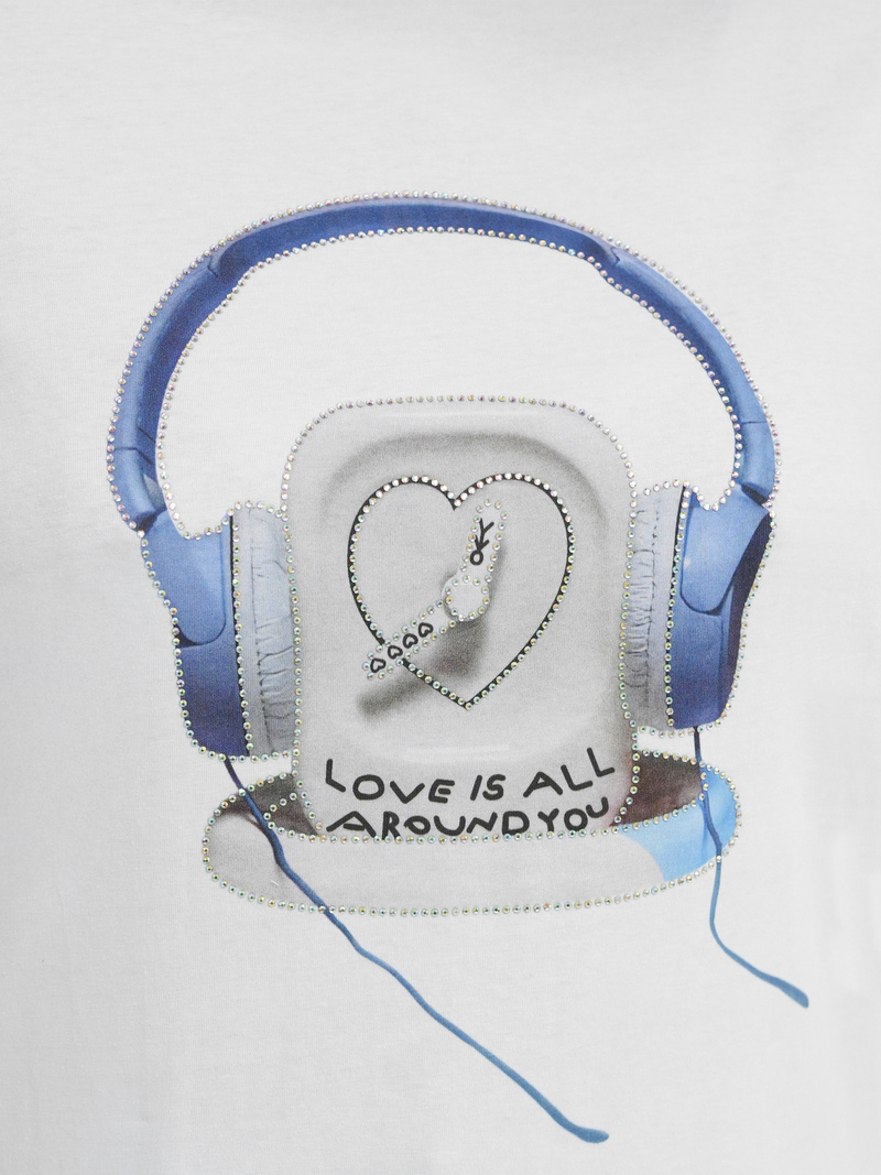 Ženska majica bijelo-plava OZONEE DJ77806