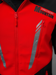 Muška softshell jakna Crno-crvena OZONEE JS/HH022/1CZ