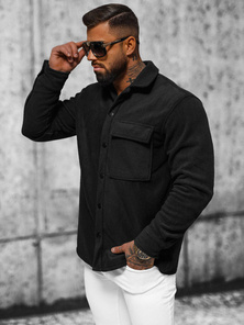 Muška košulja Crna OZONEE O/GOM23040