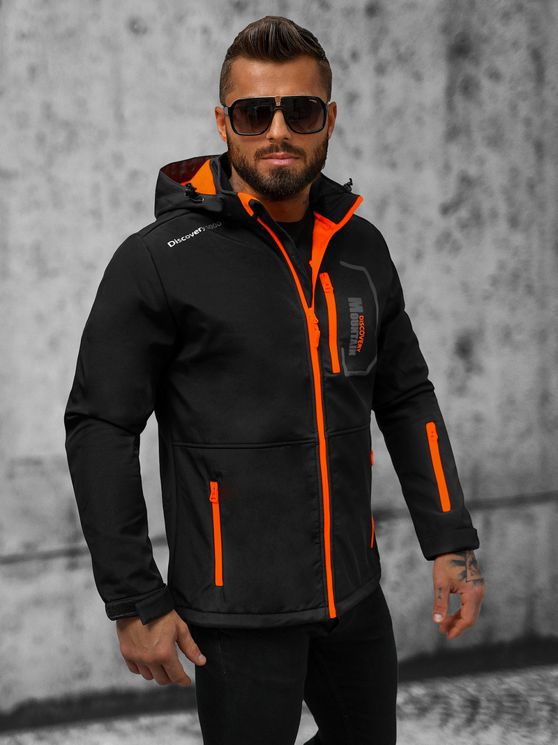 Muška softshell jakna crna OZONEE JS/HH024/1BZ