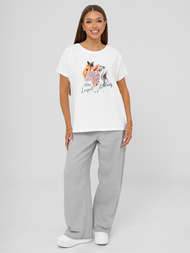 Ženska majica bijele OZONEE JS/95T2575/1