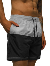 Muške kupaće kratke hlače sivo-crna OZONEE JS/HM065