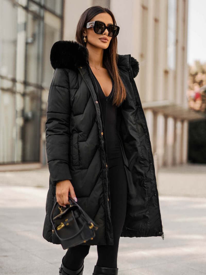 Ženska jakna crna OZONEE JS/16M9202/392