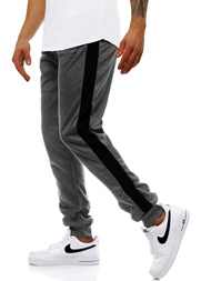 Muške sportske hlače Grafitno-crni OZONEE JS/JZ11006