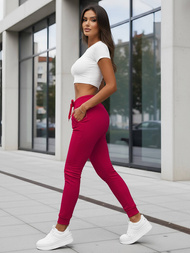 Ženske sportske hlače tamno crvene OZONEE JS/CK01/59Z